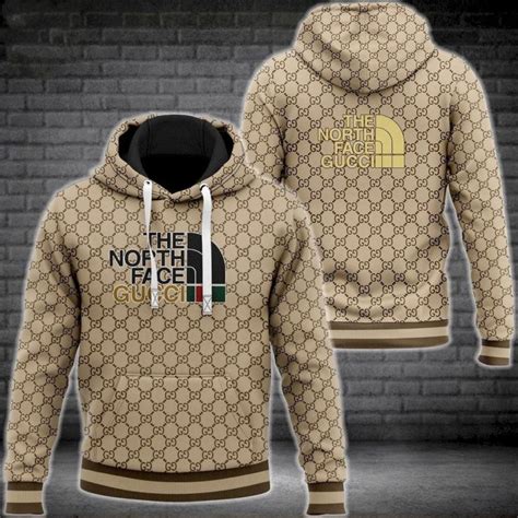 gucci north face release|gucci north face hoodie brown.